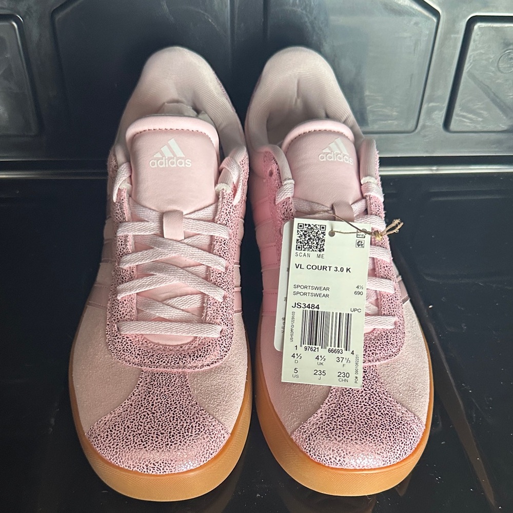 Adidas Pink VL Court Sneakers